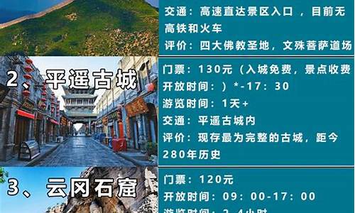 山西旅游景点门票优惠政策