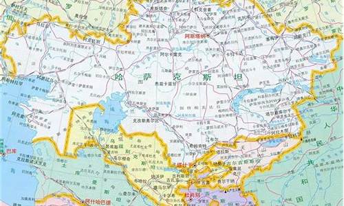 哈萨克斯坦地图_哈萨克斯坦地图中文版全图